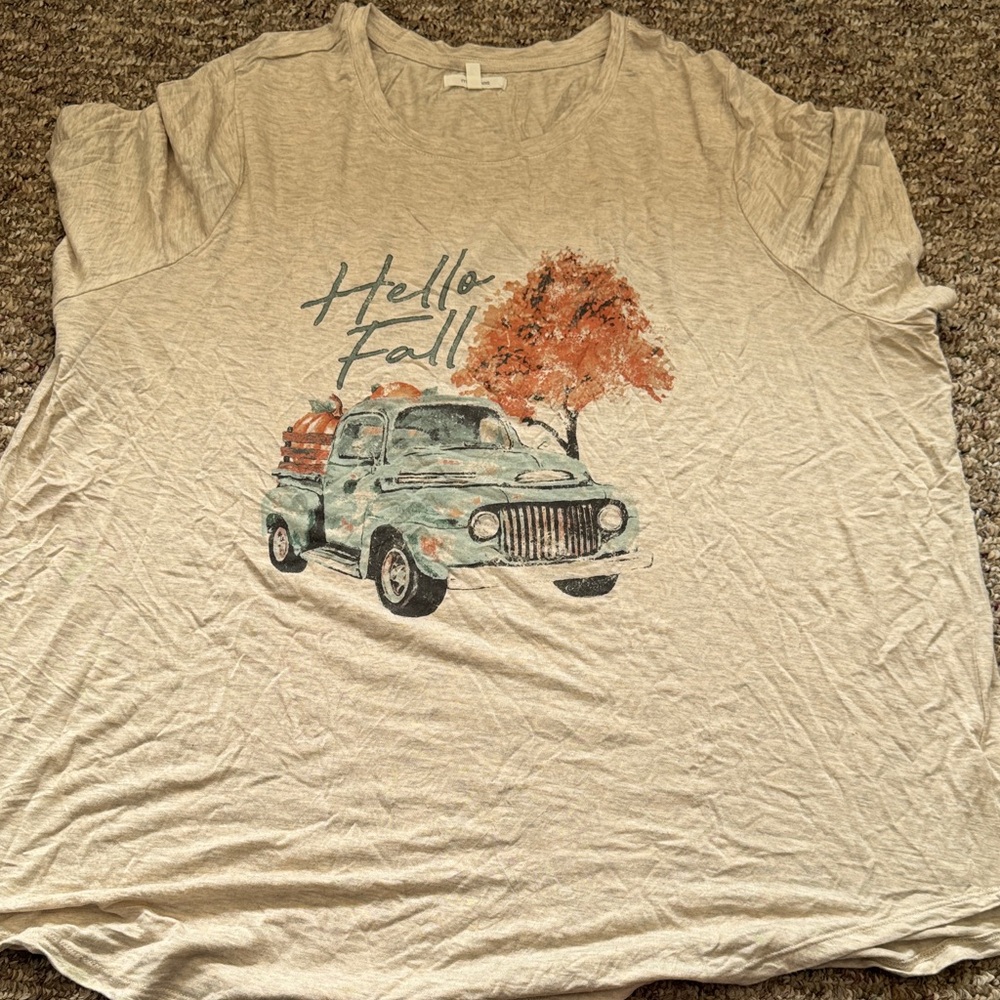 Maurices Beige 'Hello Fall' Graphic Tee